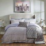 5A Fifth Avenue Carraway Grey Duvet Cover and Pillowcase Set Grey