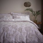 Yasmin Natural Reversible Duvet Cover and Pillowcase Set Natural