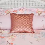 Carys Blush Foil Cushion Blush