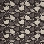 Larvik Floral Black Fabric Black