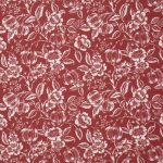 Ashcombe Floral Red Fabric Red