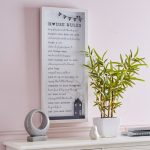 House Rules Wall Art White