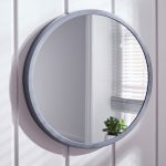 Elements Grey Round Wall Mirror Grey