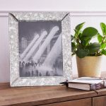 Antique Mirror Photo Frame 10″ x 8″ (25cm x 20cm) Silver