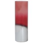 5A Fifth Avenue Pink and Chrome Vase Pink/ Silver