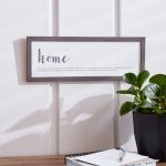 Home Wall Plaque Black