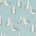 Laridae Seagulls Duck Egg Fabric Duck Egg (Blue)