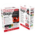 Pack of 5 Henry Hoover Vacuum Bags Natural