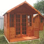 10ft x 10ft TGB Chatsworth Wooden Apex Summerhouse Natural