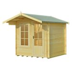 7ft x 7ft Pinnacle Crinan Wooden Log Cabin Natural