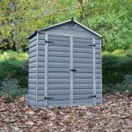 3ft x 6ft Palram Skylight Plastic Shed Grey