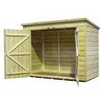 7 x 3 Empire Wooden Bike Store Natural