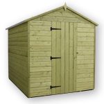 5ft x 5ft Empire Premier Wooden Apex Shed Natural
