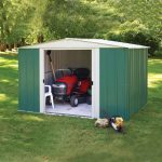 8ft x 10ft Arrow Metal Apex Shed Green