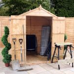 4ft x 6ft Winchester Modular Wooden Shiplap Apex Shed Brown