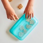 Stasher Silicone Aqua Reusable Snack Bag Aqua