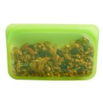 Stasher Silicone Lime Reusable Snack Bag Green