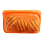 Stasher Silicone Citrus Reusable Snack Bag Orange