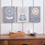 Elements Ochre and Grey Canvas Grey