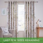 Heavenly Hummingbird Duck Egg Eyelet Curtains Duck Egg (Blue)