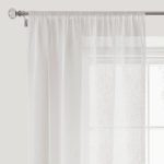 Boucle White Slot Top Voile Panel White
