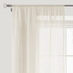 Boucle Cream Slot Top Voile Panel Cream