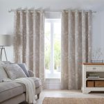 Fen Blue Eyelet Curtains Blue