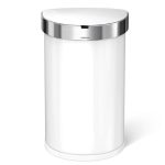 simplehuman 45 Litre White Sensor Bin White
