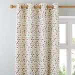 Juliet Mulberry Eyelet Curtains Mulberry
