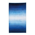 Sand Resistant Navy Stripe Beach Towel Navy