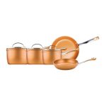 Prestige Prism Copper 5 Piece Saucepan Set Copper