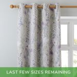 Flora Mauve Eyelet Curtains Mauve
