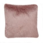 Fluffy Faux Fur Blush Cushion Cover Blush (Pink)