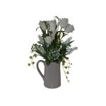 Cream Roses in Ceramic Jug Cream