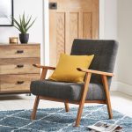 Arkin Wooden Frame Accent Chair – Grey Grey
