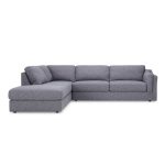 Westow Grey Left Hand Corner Sofa Grey