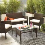 Nevada Brown Rattan Conversation Set Brown