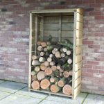 Shire Tall Wall Log Store Natural