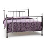 Clara Black Nickel Metal Bedstead Black