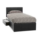 Serene Latino Faux Leather Bedstead Brown