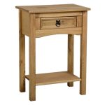 Corona 1 Drawer Console Table Brown