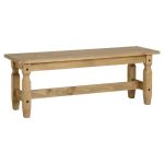 Corona Pine 4ft Dining Bench Natural