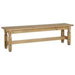 Corona Pine 5ft Dining Bench Brown