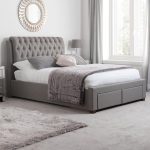 Valentino Grey 2 Drawer Storage Bed Grey
