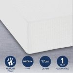 MemoryPedic Cool Blue 6000 Memory Regular Double Mattress White