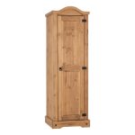 Corona 1 Door Wardrobe Brown