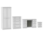 Pembroke White 4 Piece Dressing Table Bedroom Furniture Set White