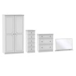 Pembroke White 4 Piece Bedroom Furniture Set White