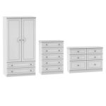 Pembroke White 3 Piece Bedroom Furniture Set White