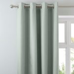 Arizona Duck Egg Blackout Eyelet Curtains Duck Egg (Blue)